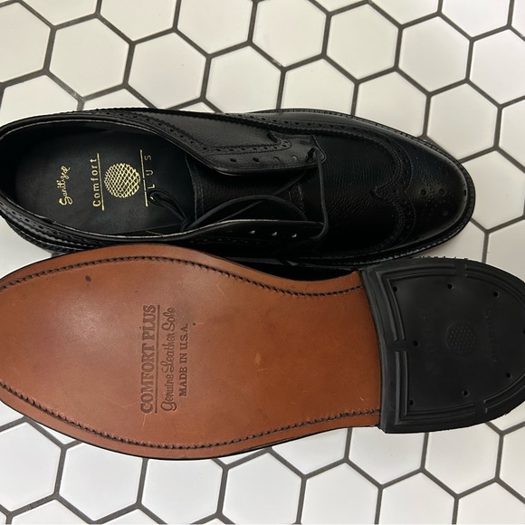 Like new black wing tip dress shoes. - Picture 7 of 16